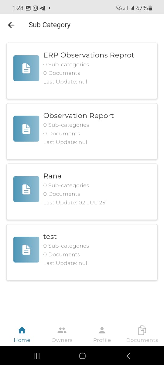 Categories Screen
